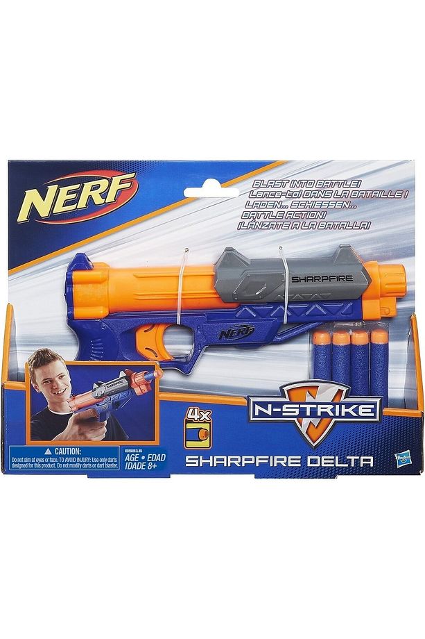 Hasbro Nerf N Strike Sharpfire Delta Blaster - 2