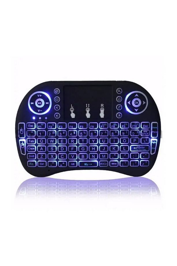 Mini kablosuz klavye tek el klavye 2.4G USB kablosuz klavye - 1