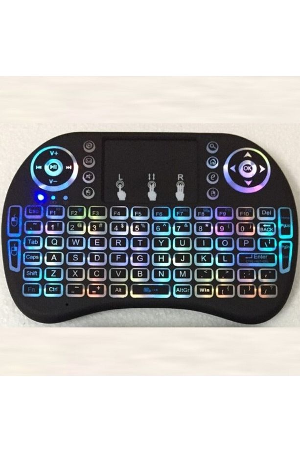 Mini kablosuz klavye tek el klavye 2.4G USB kablosuz klavye - 2