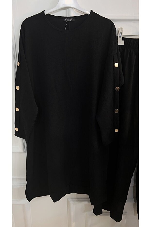 طقم أيروبين بأزرار من Ayperi - أسود - 3