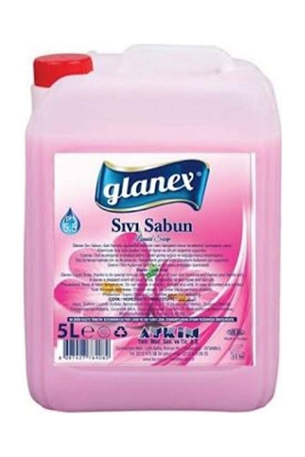 Tex Glanex Liquid Hand Soap Cleaning Hygiene Detergent 5 Lt