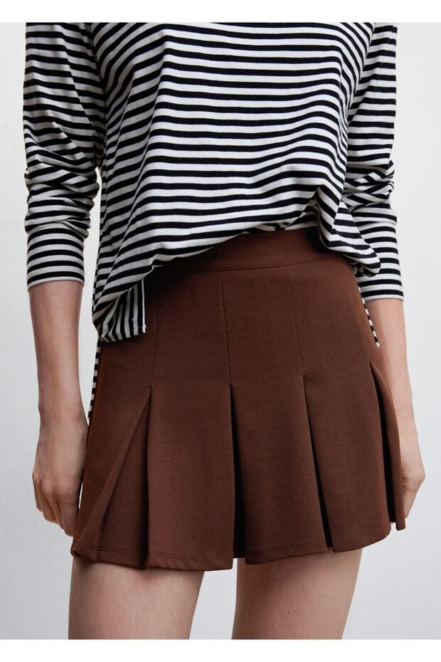 Geniş Pilili Etek - 1