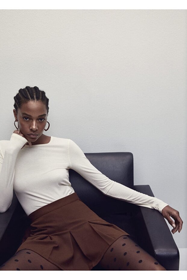 Geniş Pilili Etek - 7