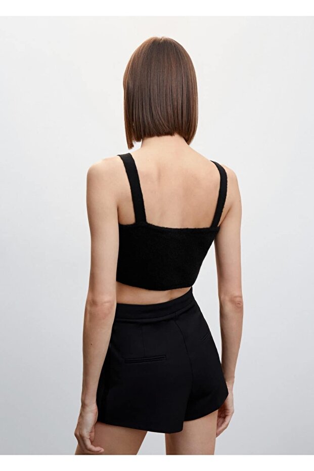 Triko Cropped Bluz - 4