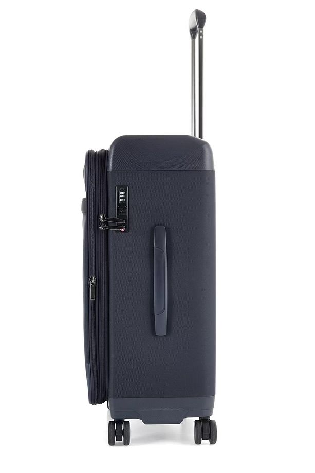 Ççs Hibrit Lüks Kumaş Kırılmaz 3'lü Valiz Seti Lacivert V450 - 3