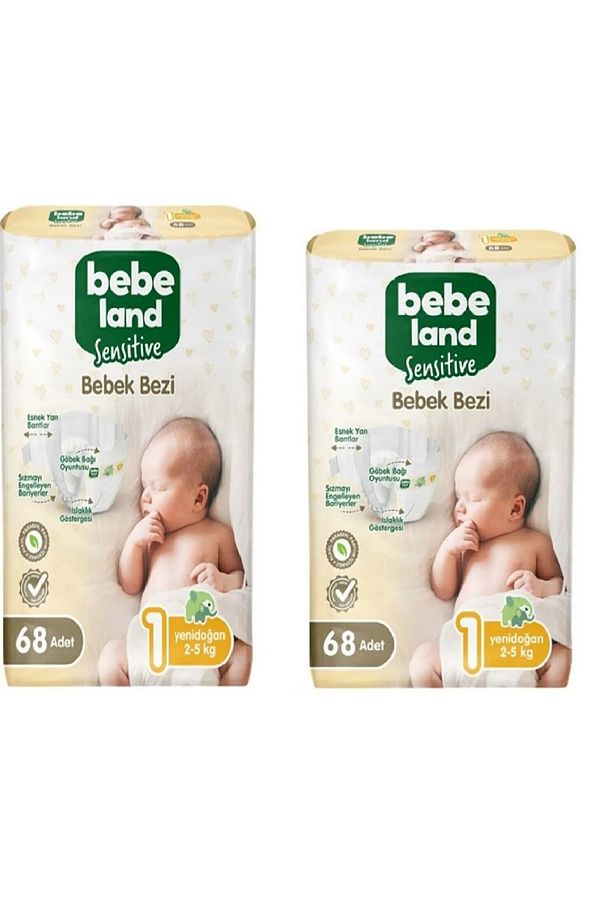 yeni doğan bebek bezi hesaplı paket 1X2 adet - 1
