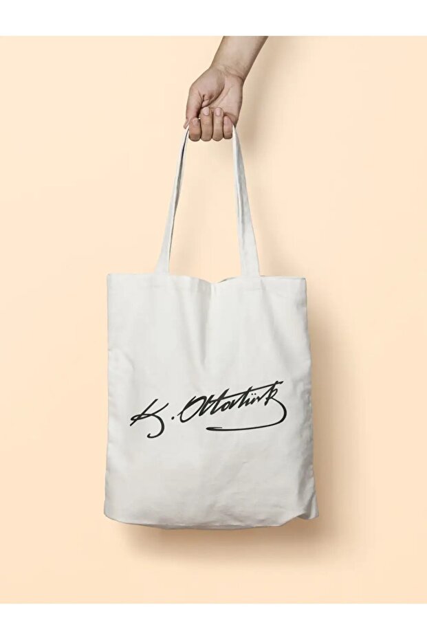 KEMAL ATATURK SIGNATED GIFT CLOTH BAG