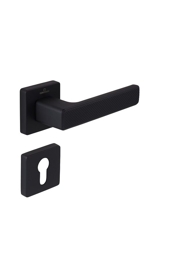 Çebi Zamak Kare Rozetli Polymer Proje Kapı Kolu Oda - Gren Mp54 - 1