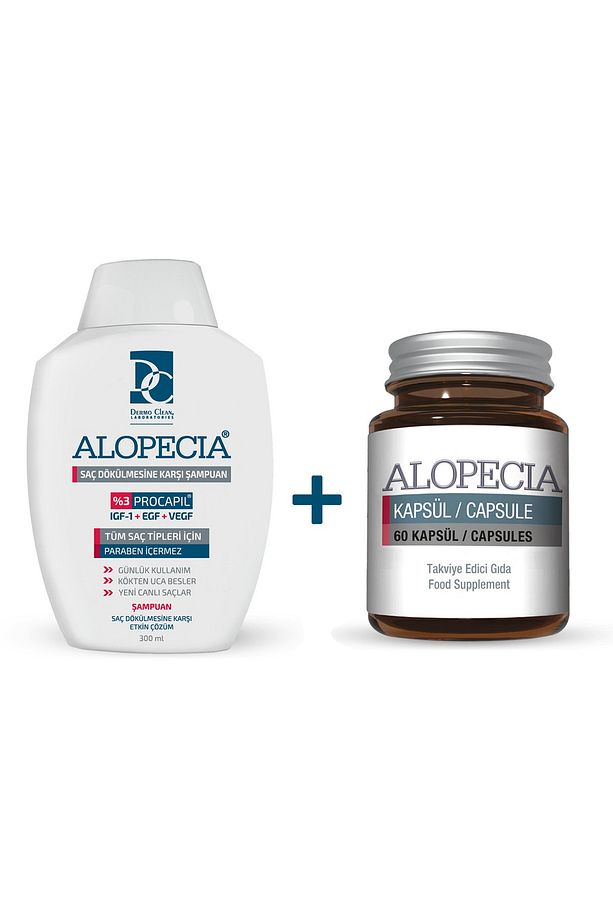 ALOPECİA PROCAPİL VE IGF İÇERİKLİ SAÇ DÖKÜLMESİNE KARŞI ŞAMPUAN VE 60 KAPSÜL SETİ - 1
