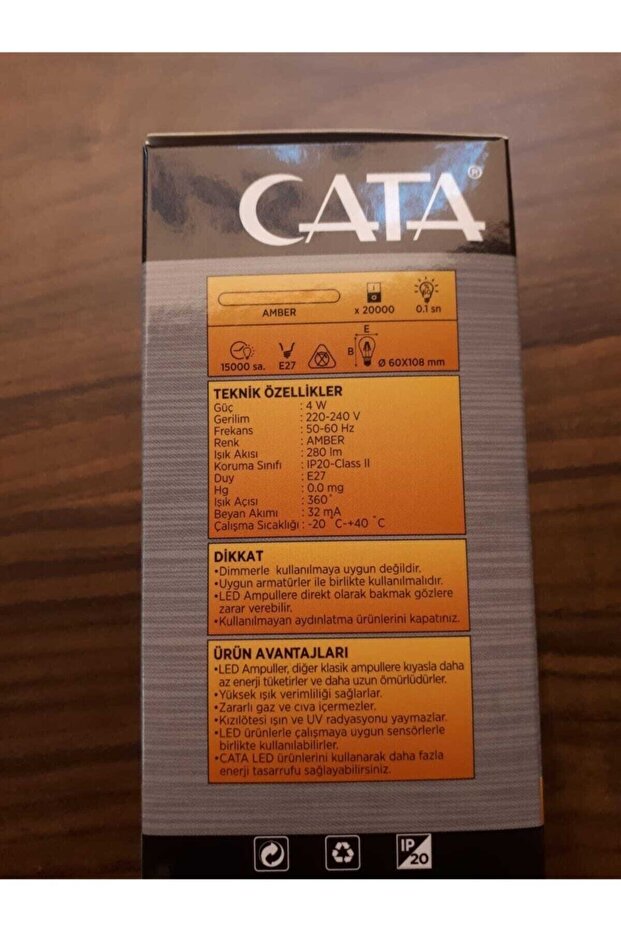 Ct 4285 4w Rustık Led Ampul Amber - 6