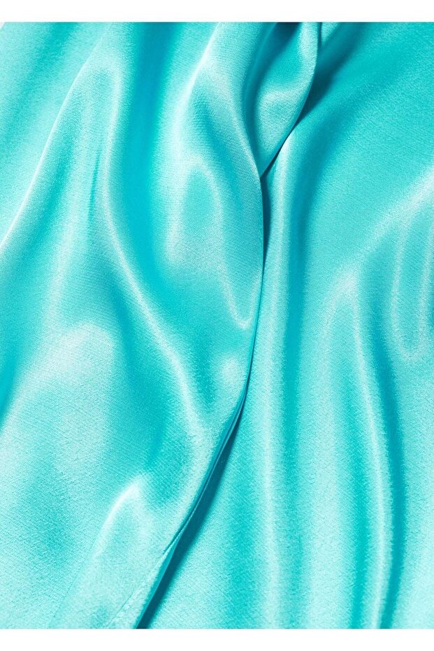 Saten Palazzo Pantolon - 5