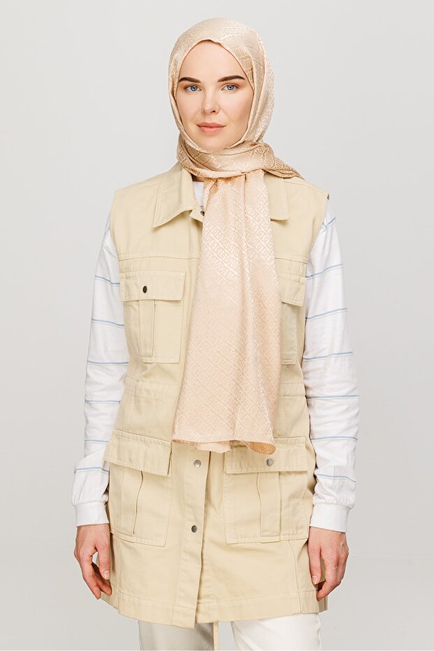 Forever Pattern Shiny Jacquard Shawl - 1