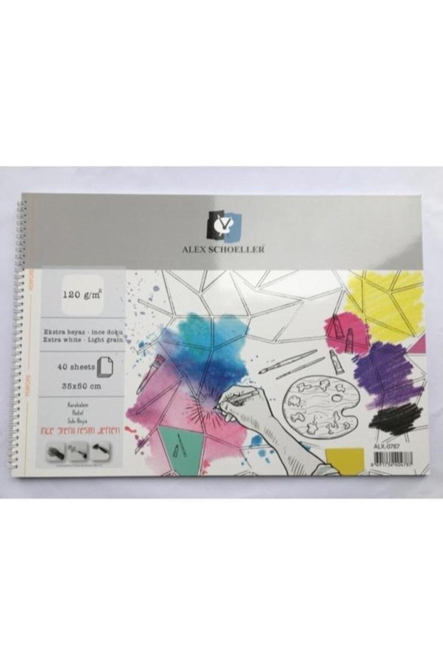 Picture Notebook Spiral 35X50 Cm 120 Gr.40 Piece Alx 0787 / Alex Schoeller
