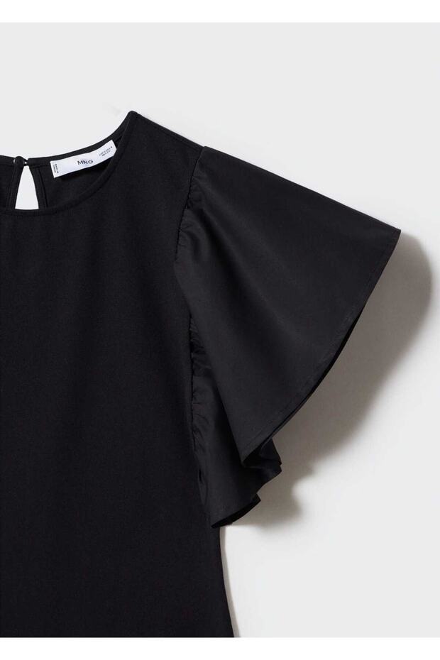 Kol Detaylı Elbise - 5