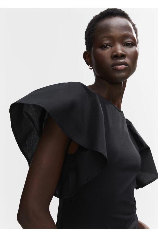 Kol Detaylı Elbise - 6