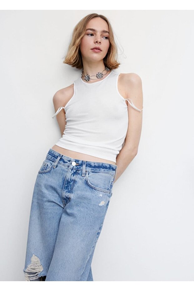 Çift Askılı Liyosel Bluz - 7