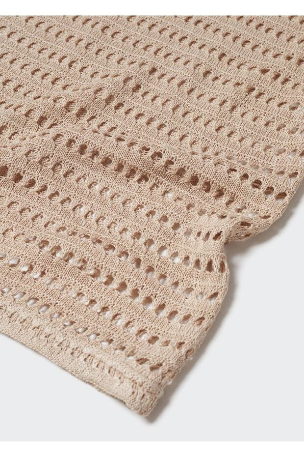 Halter Yaka Triko Bluz - 7