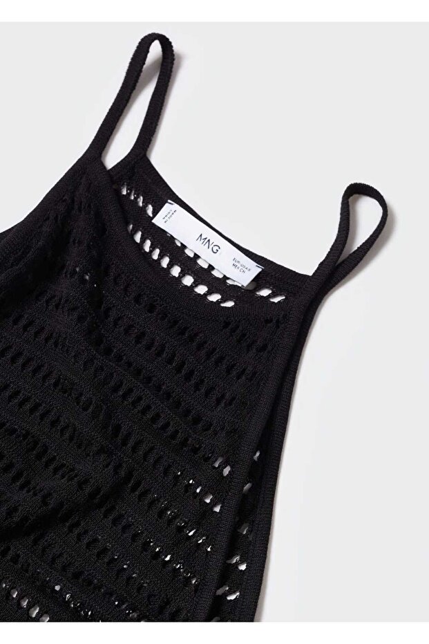 Halter Yaka Triko Bluz - 5