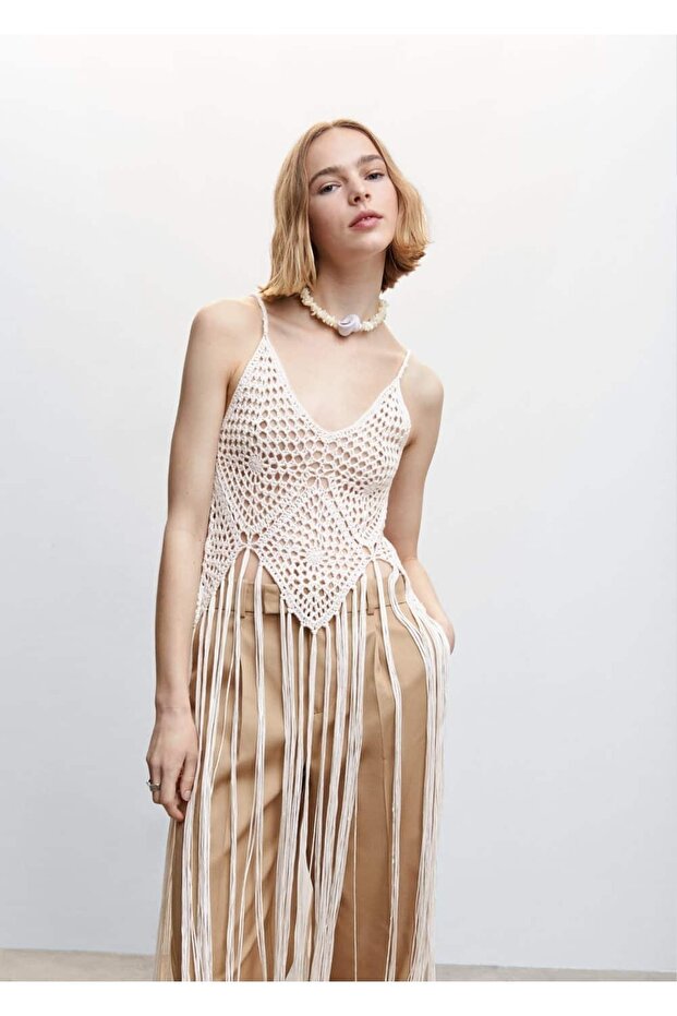 Saçaklı Kroşe Üst - 1