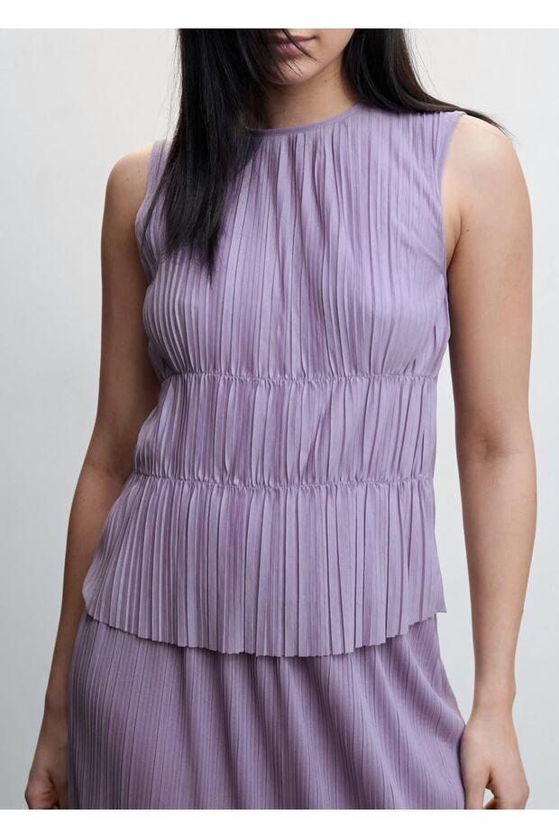 Kolsuz Pilili Bluz - 5