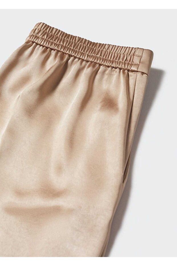 Satin-Hose – elastische Taille - 5