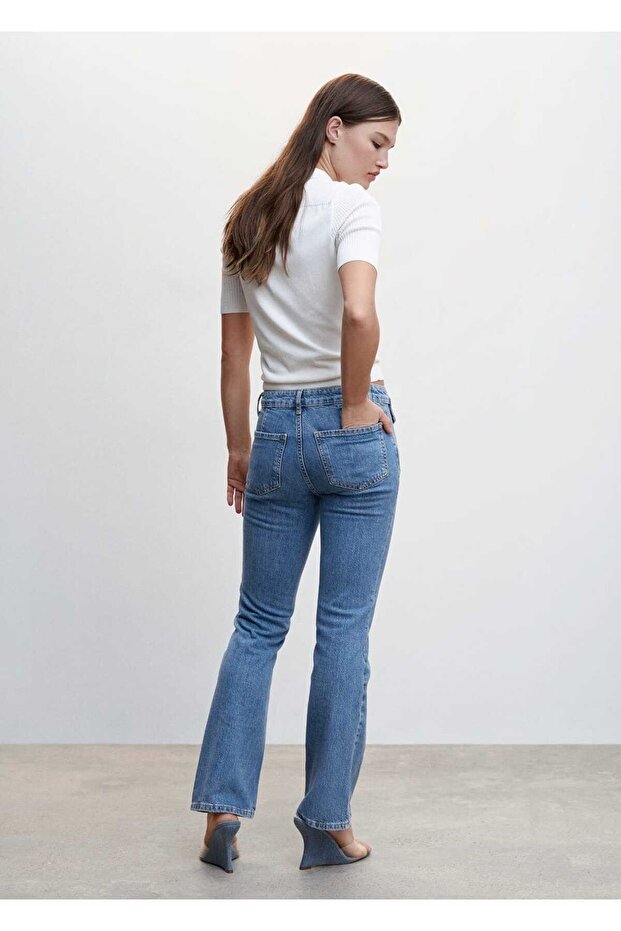 Ispanyol Paça Cepli Jean Pantolon - 4