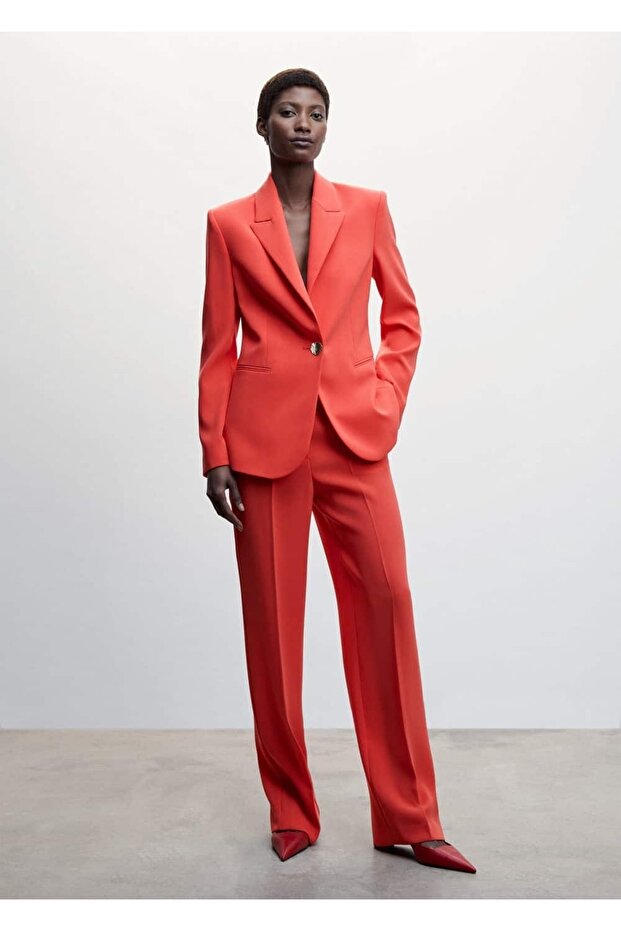 Wideleg Kumaş Pantolon - 2