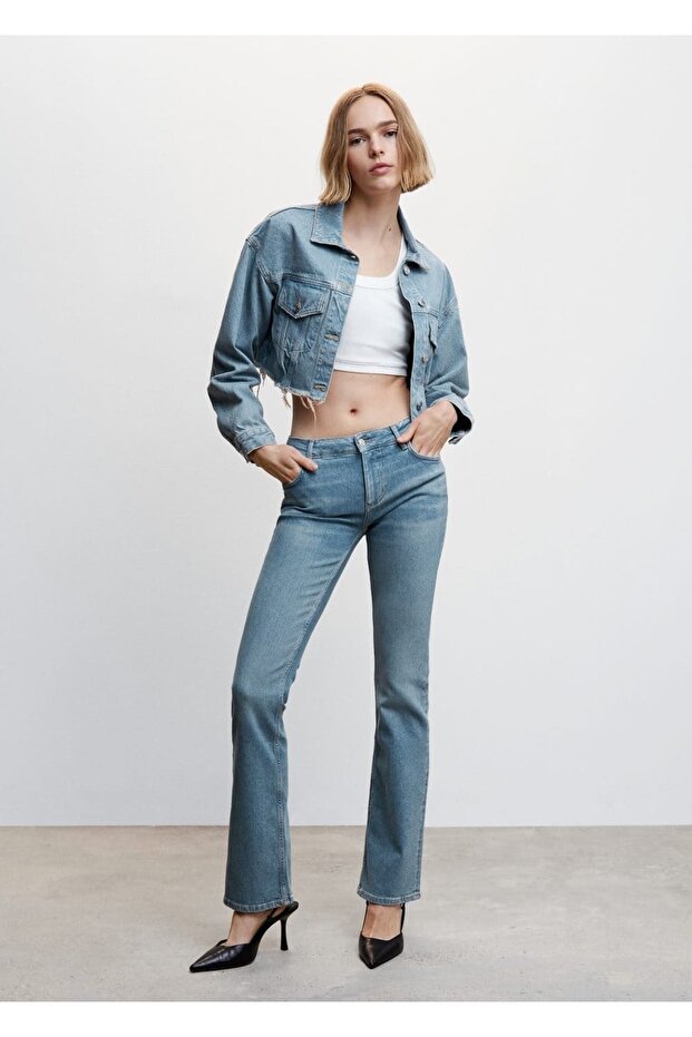 Düşük Belli Flare Jean - 2