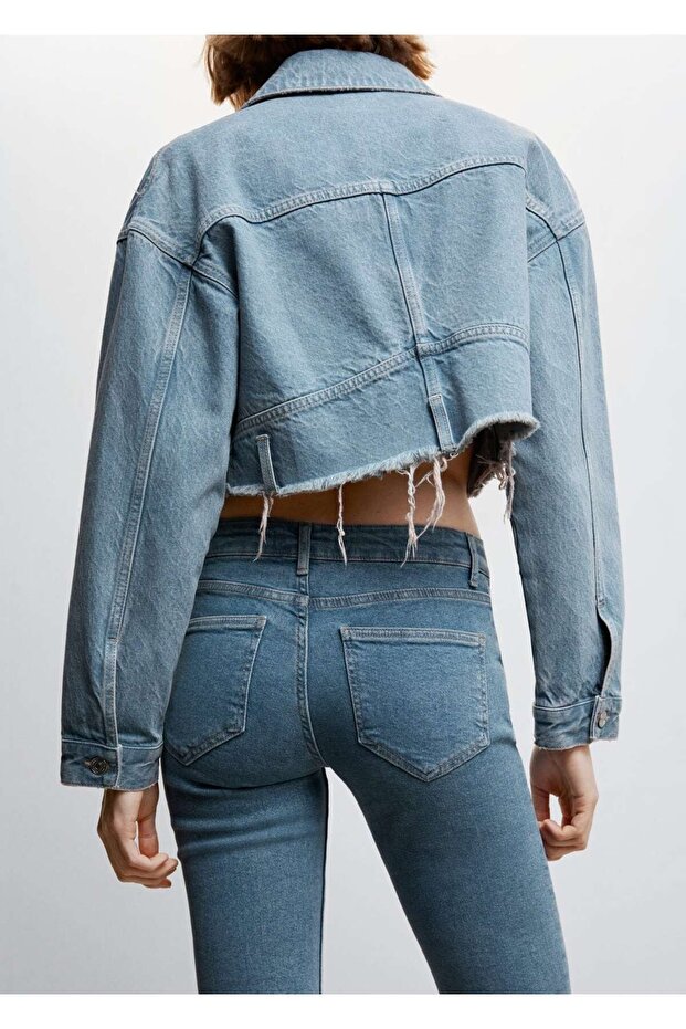 Düşük Belli Flare Jean - 6