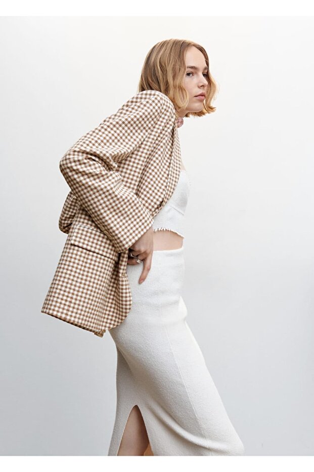 Pötikareli Blazer Ceket - 5