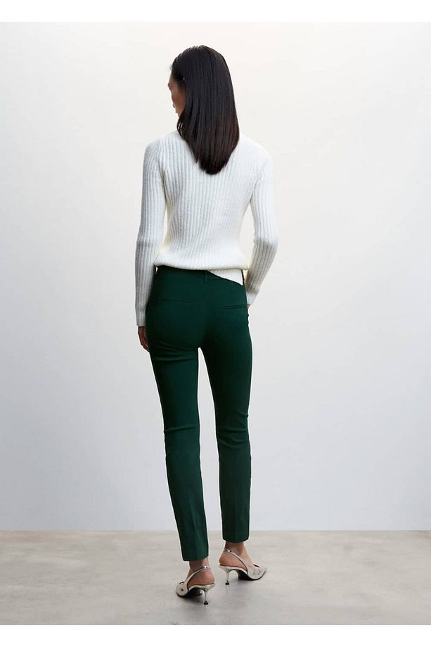 Cropped Skinny Pantolon - 4