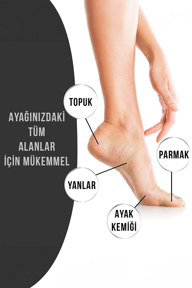 Topuk Nasır Temizleme Bakımı Ayak Bakım Törpüsü Pedegg Kutulu Ayak Rendesi - 2