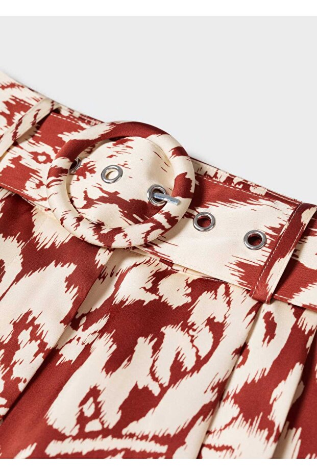 Patterned Palazzo Trousers - 21