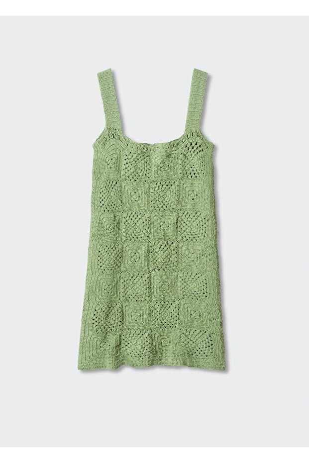 Kroşe Pamuklu Elbise - 11