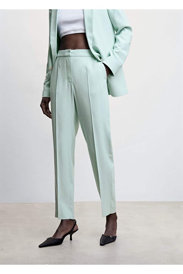 Gerade geschnittene Stoffhose - 17