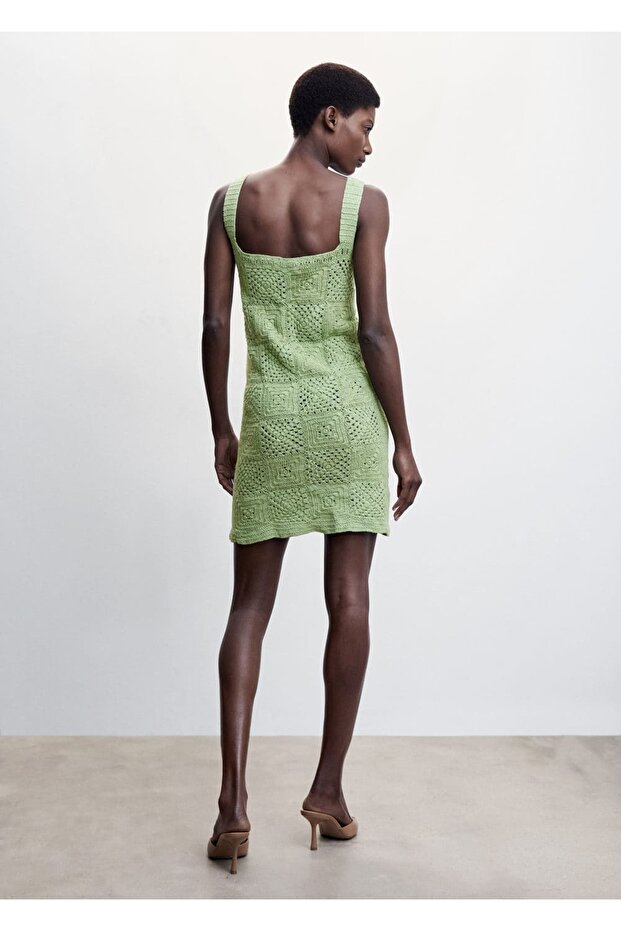 Kroşe Pamuklu Elbise - 12