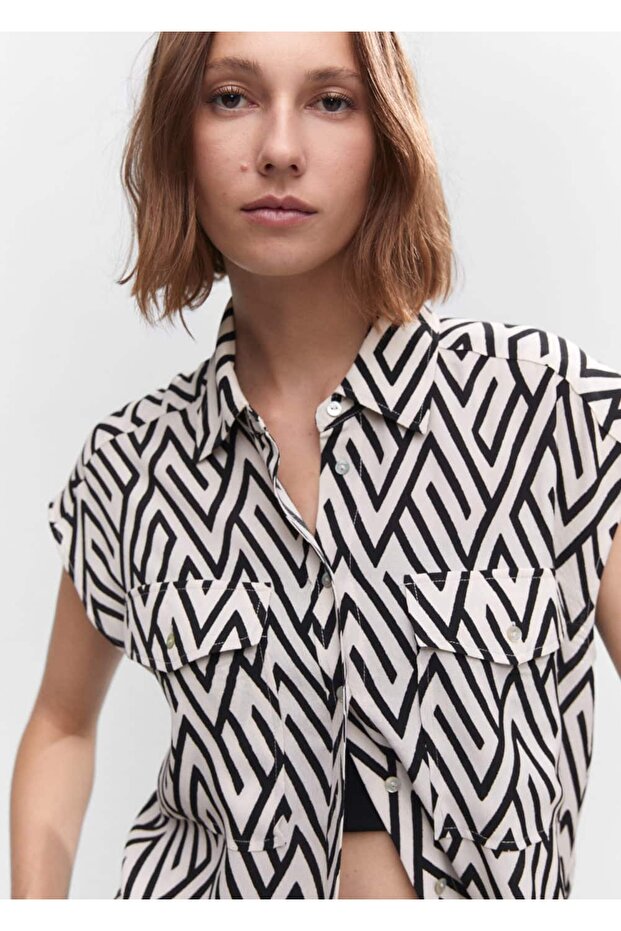 Oversize dökümlü gömlek - 12