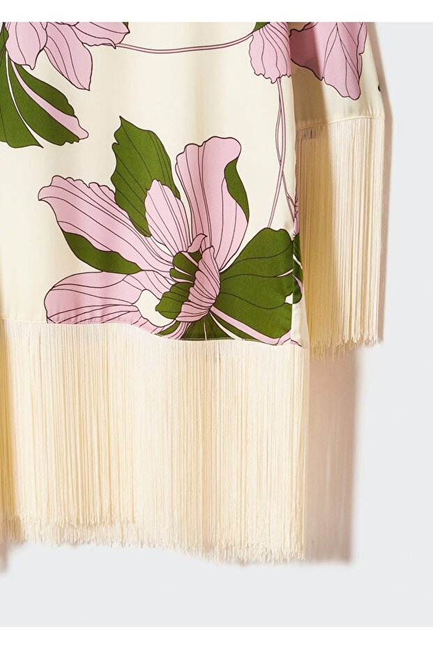 Saçak Detaylı Bluz - 14