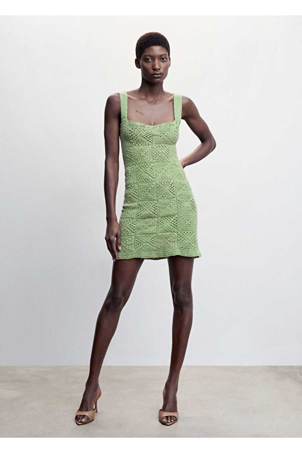 Kroşe Pamuklu Elbise - 10