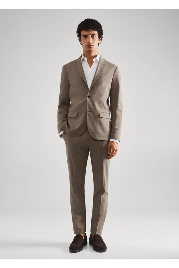 Süper Dar Kesimli Blazer Ceket - 10