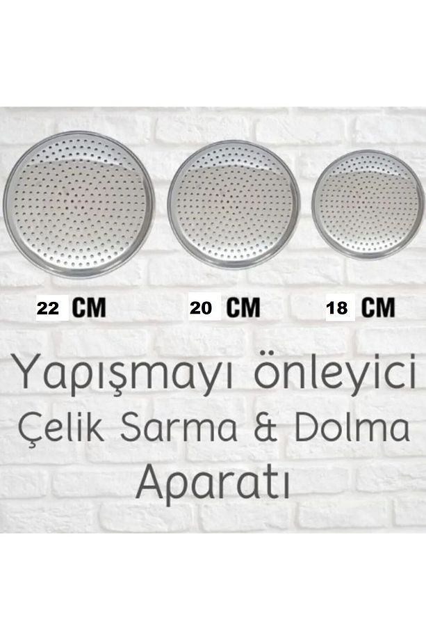 Dolma Sarma Altlığı Paslanmaz Çelik Yaprak Sarma Aparatı 3 Adet - 2