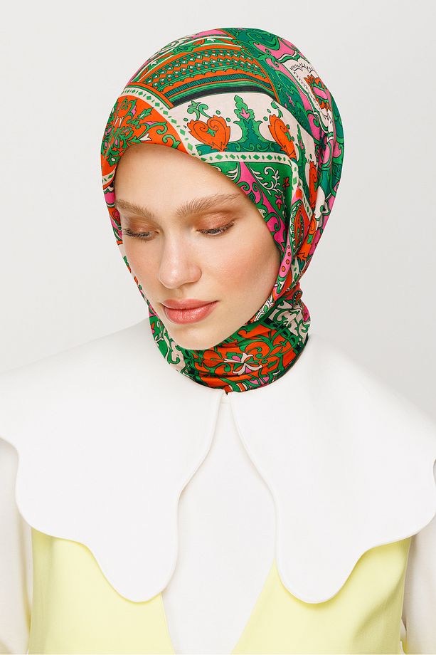 40 Yama Desen Dijital Soft Eşarp - 3