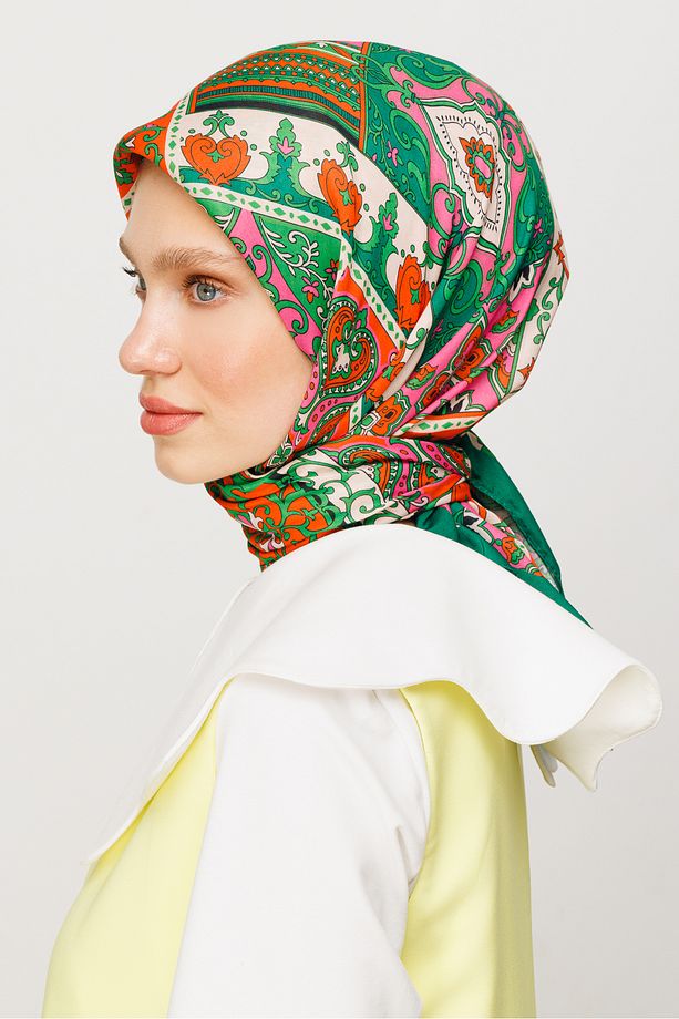 40 Yama Desen Dijital Soft Eşarp - 5