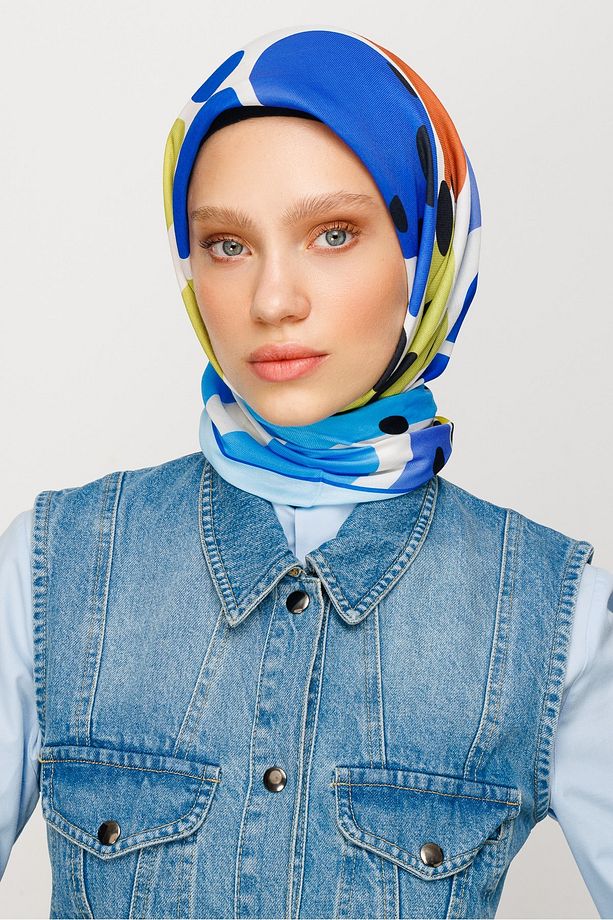 Bloom Desen Dijital Soft Eşarp - 5