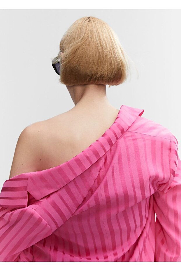 Çizgili kumaş blazer - 20