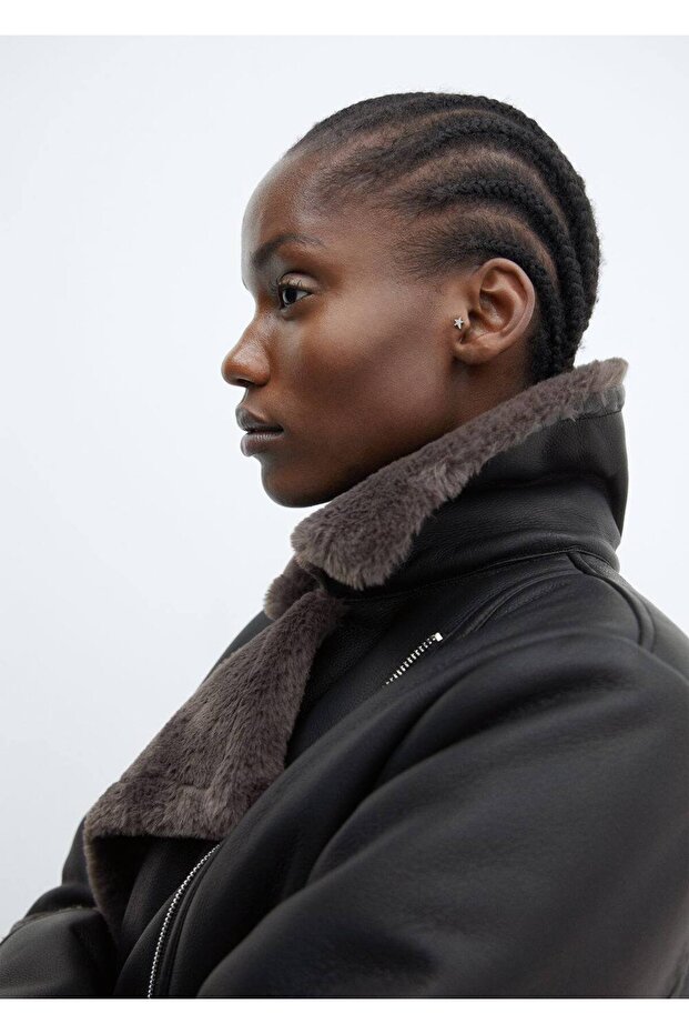 Suni kürk astarlı ceket - 13