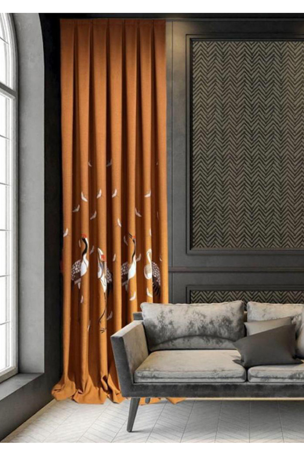 Panel desenli fon perde - 2