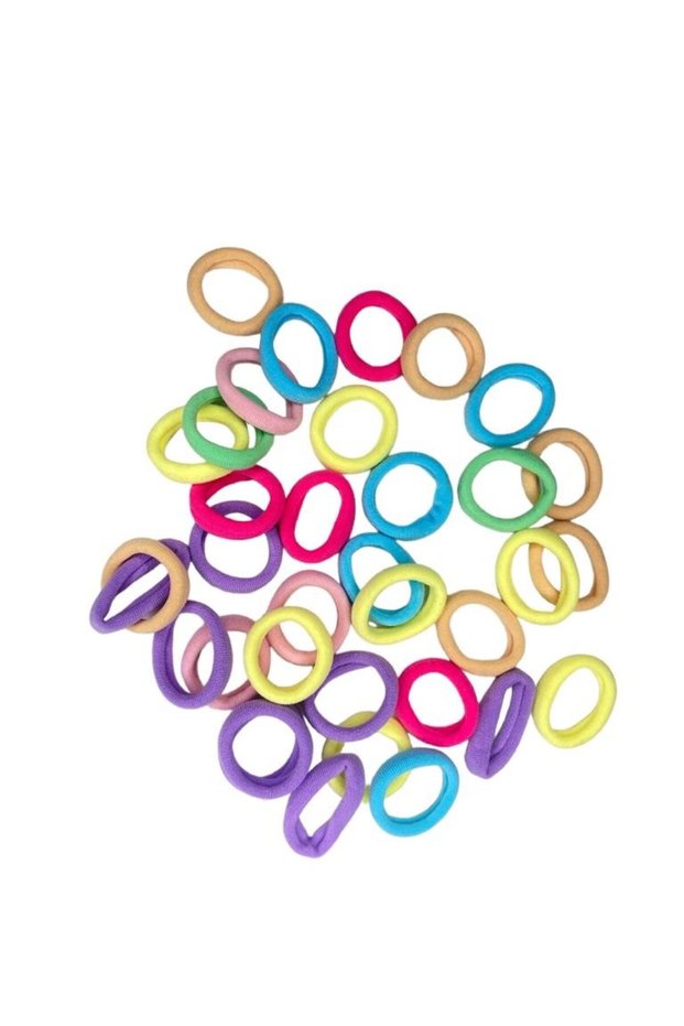 Girl's Colorful 35-Piece Rubber Buckle/Boxed Girl's Colorful 35-Piece Rubber Buckle