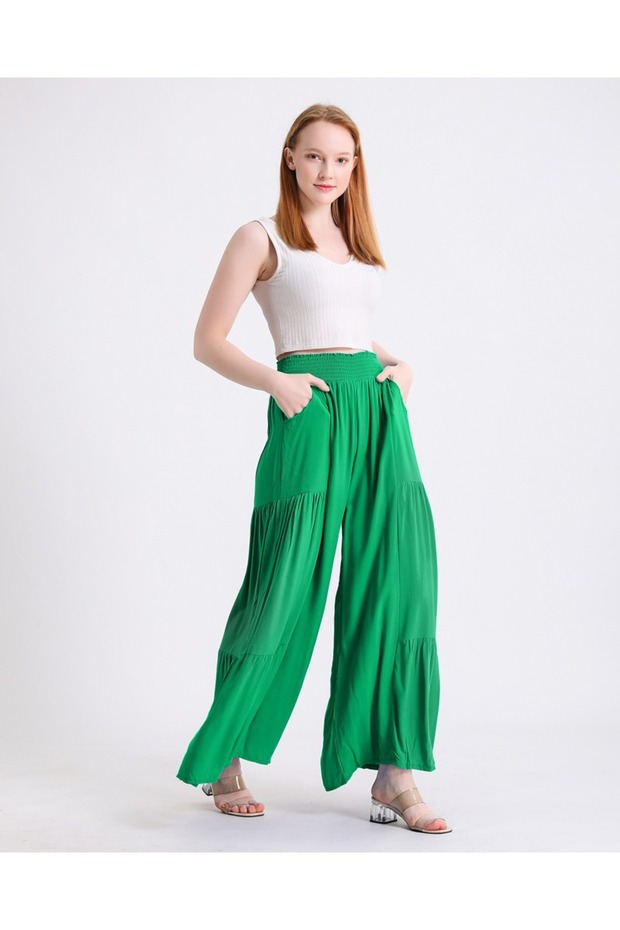WOMEN'S WIDE CUT LOOSE TROUSERS