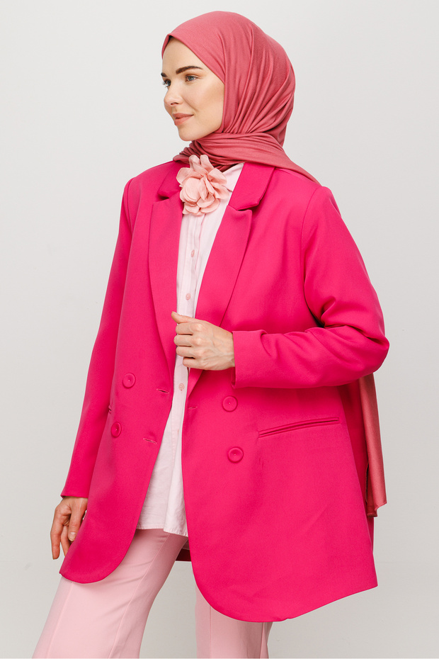 Penye Şal Pembe - 3